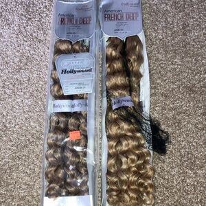 American French Deep Hair Extensions - Blonde